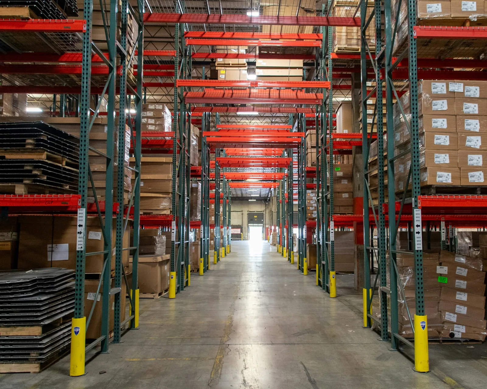 Logistics facility roof