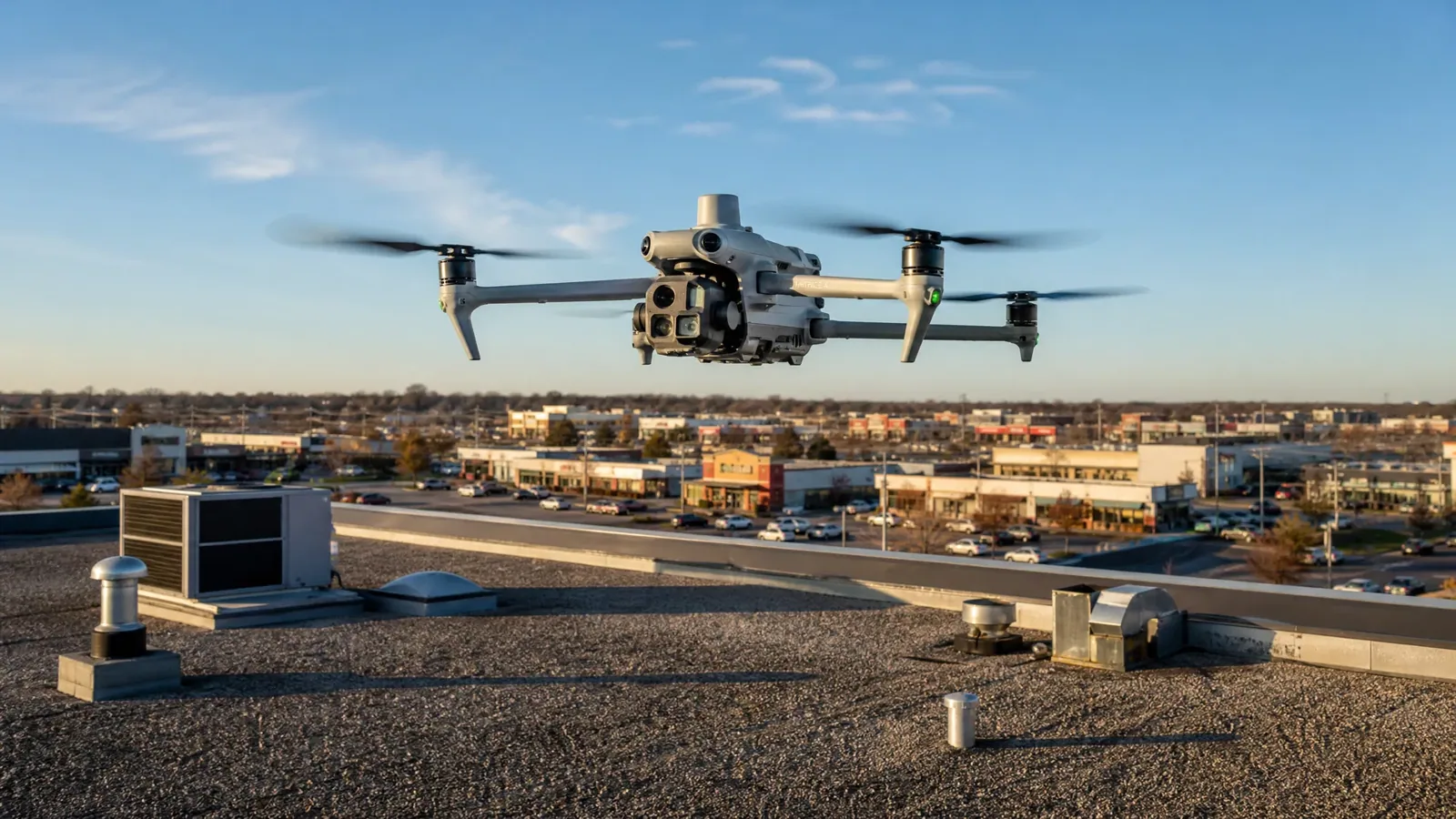 Drone Commercial Roof Inspection in Tracy, CA